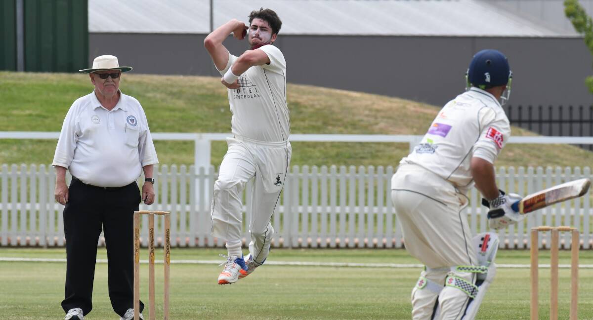 BACK IN THE GAME: All-rounder Josh Doherty in action for Cavaliers at Wade Park last season. Photo: JUDE KEOGH. 