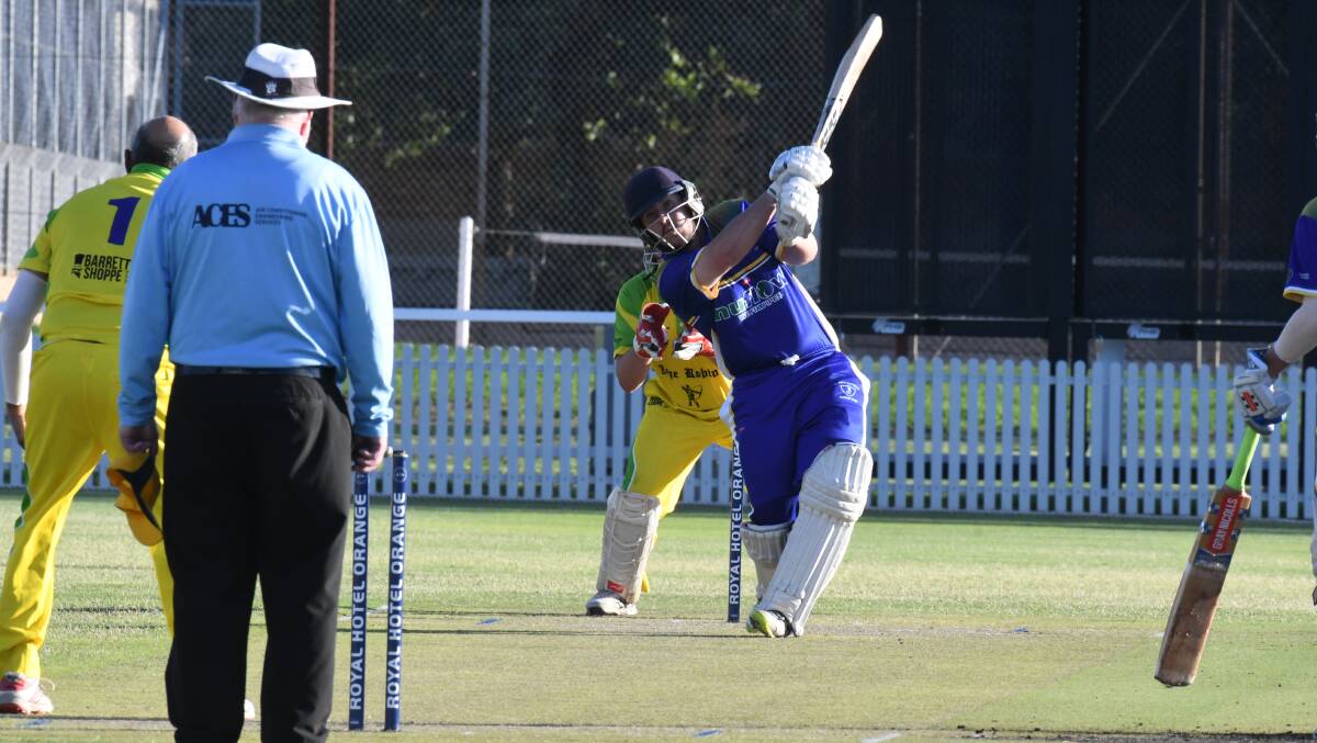 WHACK: Connor Slattery sends Al Dhatt back over his head on his way to a half-century at Wade Park. Photo: JUDE KEOGH