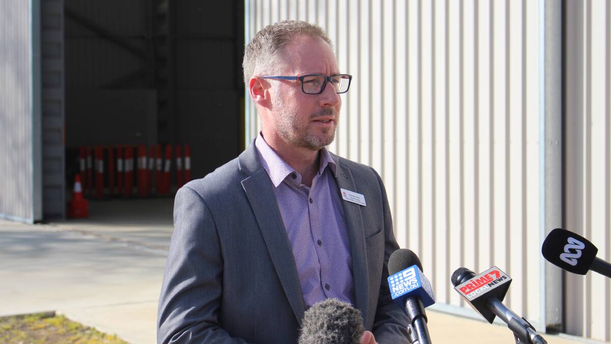CONFIRMED CASE: Western NSW Local Health District chief executive Scott McLachlan fronted the media on Friday talking about the region's first confirmed case in three months. Photo: MAX STAINKAMPH