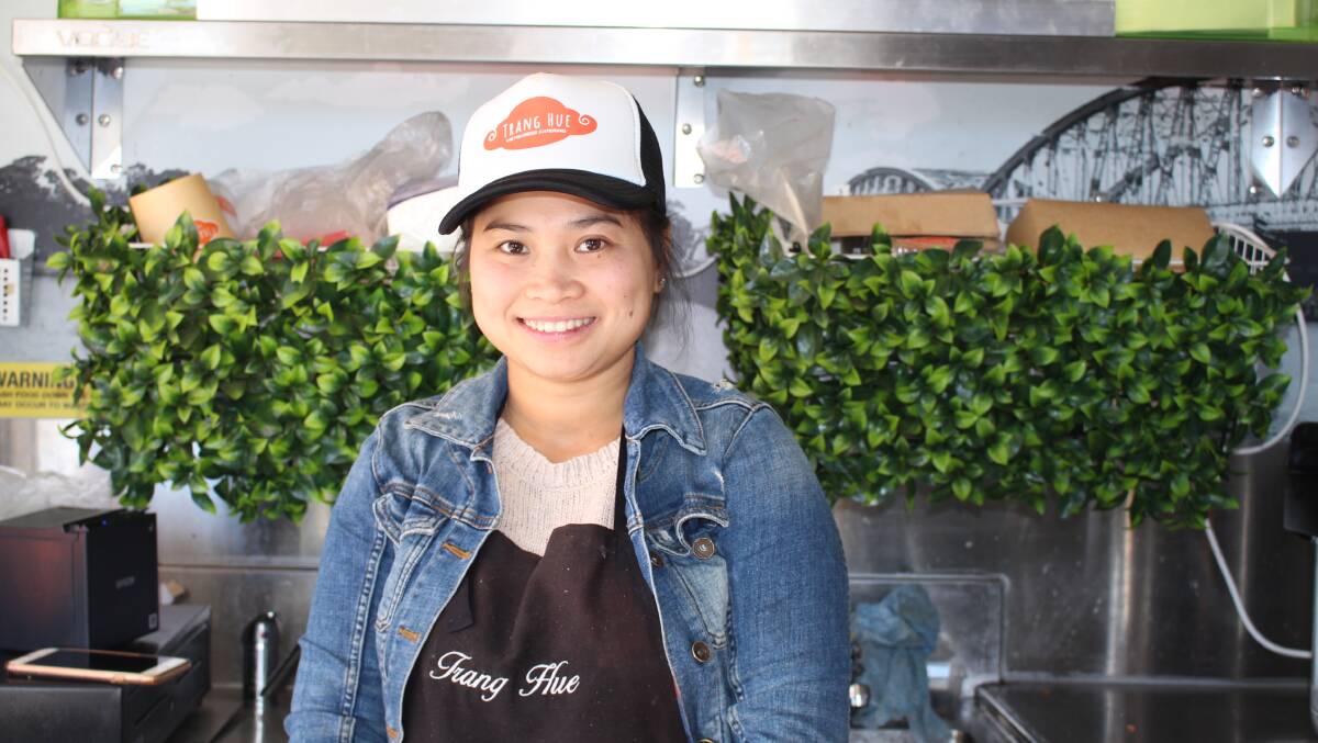 COOKING UP A STORM: Trang Hue and her Vietnamese Street Food van will be at the Aussie Night Markets on Friday and Saturday nights. Photo: MAX STAINKAMPH 0517MStrang1