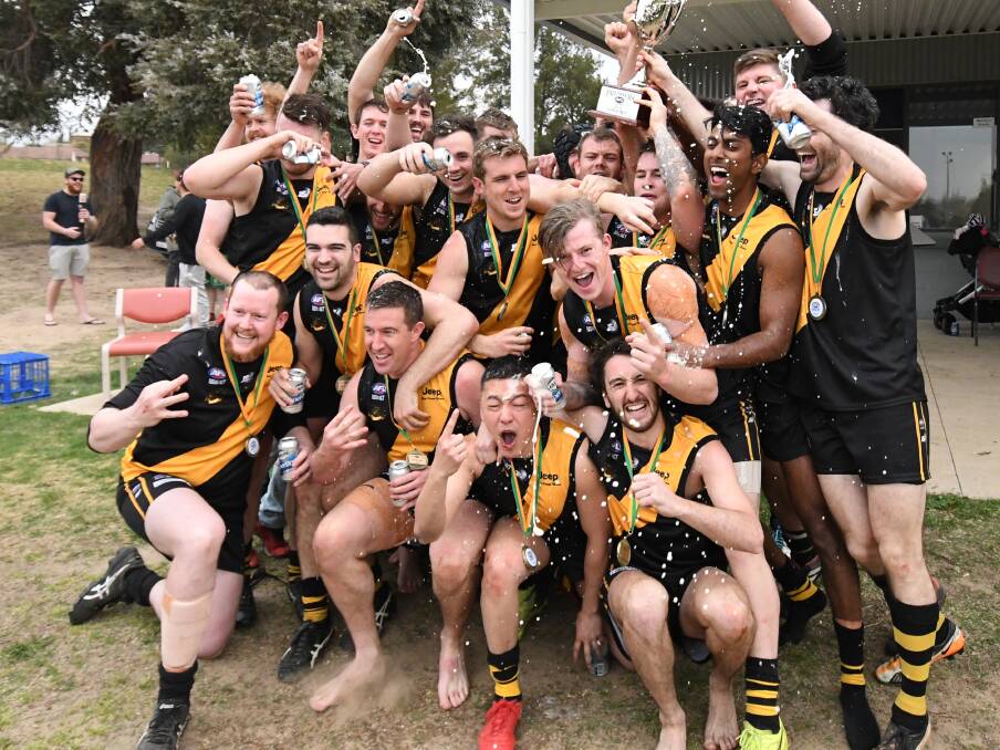 JUBILATION: Who will claim the CWAFL premiership in 2019? Photo: CHRIS SEABROOK