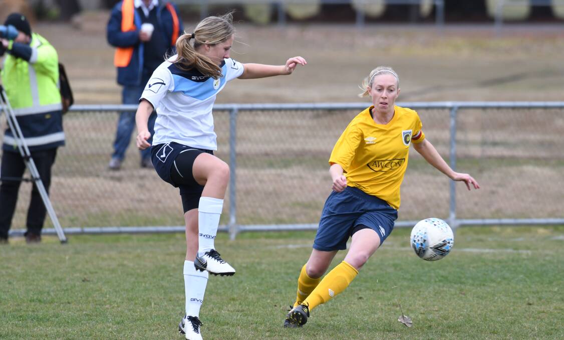 Western NSW Mariners snared a 2-0 win over Inter Lions FC on Sunday. Photos: CARLA FREEDMAN