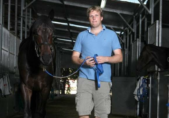STRONG FORM: Bjorn Baker in the stables at Wellington last year.