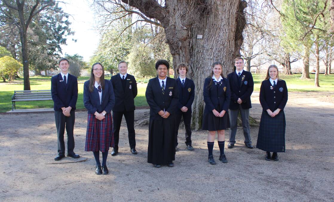 YOUNG LEADERS: Mitchell Wratten, Hannah Pierce, Mitch Cooper, Tabua Tuinakauvadra, Aiden Casey, Lily Bingon, Lochlan Birchall and Chelsea White. Photo: MAX STAINKAMPH
