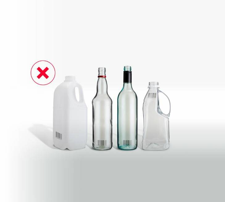CANNOT: The NSW Environment Protection Authority is identifying which drink containers are not eligible for Return and Earn. Photo: Contributed.