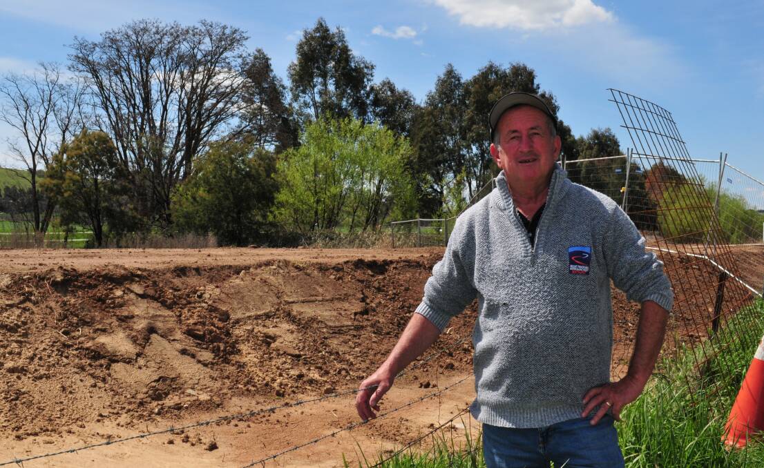 DISCOVERY: Bathurst mayor Bobby Bourke in the vicinity of where a human jaw bone was found near Perthville on Monday afternoon.