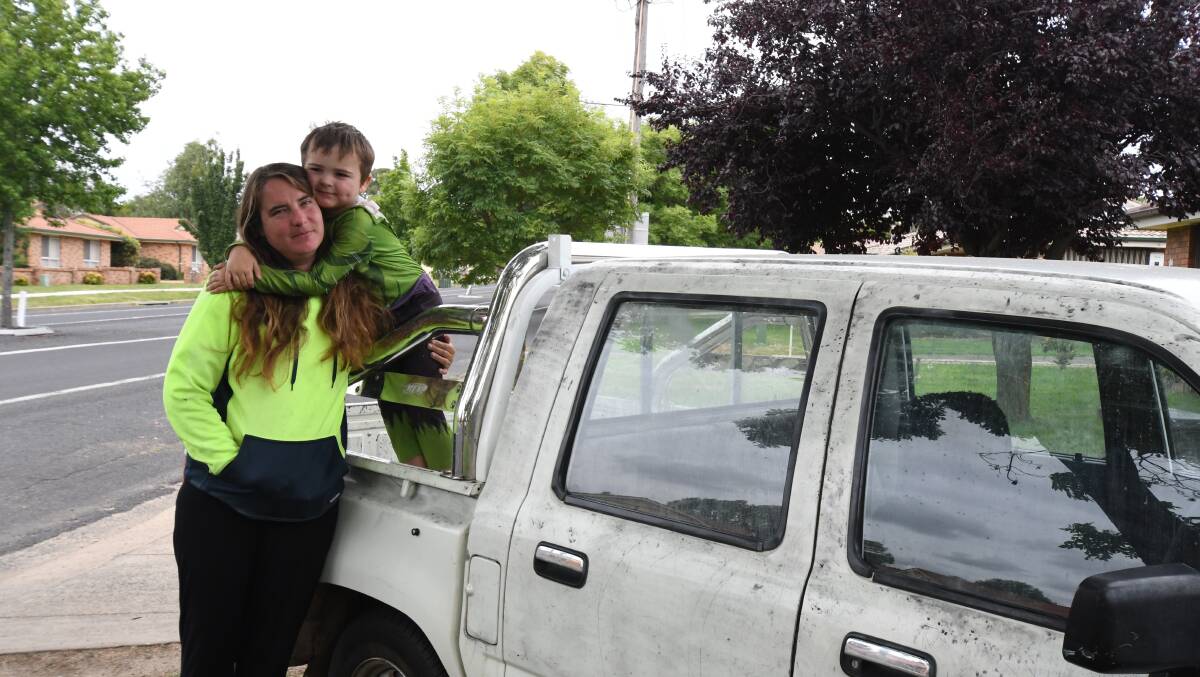 FRUSTRATED: Lauren Butler and Zach Cook were thankful to have their family ute returned but are stuck needing to replace their $1,600 weed sprayer. Photo: CARLA FREEDMAN.