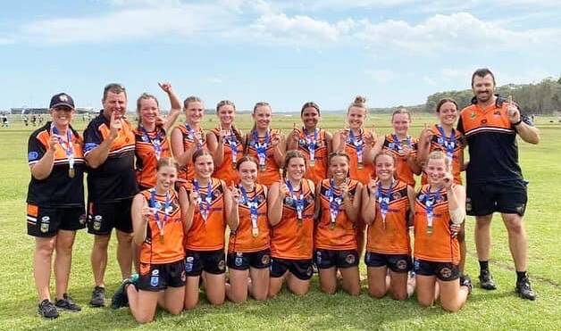 WINNERS: The women of the Orange Thunder touch football club were victorious at the NSW State Cup.