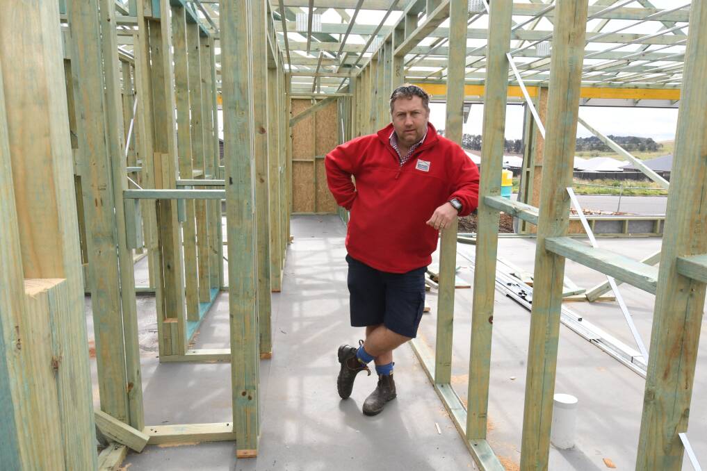 SHORTAGE: Mick Banks has been the president of the Central West Master Builders Association for eight years now and also is the owner of Banksia Building. Photo: JUDE KEOGH.