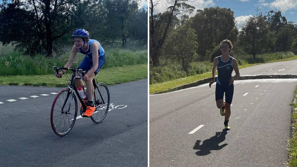 DETERMINED: George Hogg couldn't wait to get back to racing and didn't disappoint, taking out the victory in the Orange Cycle & Triathlon Club's Super Sprint Series. Photo: SUPPLIED.