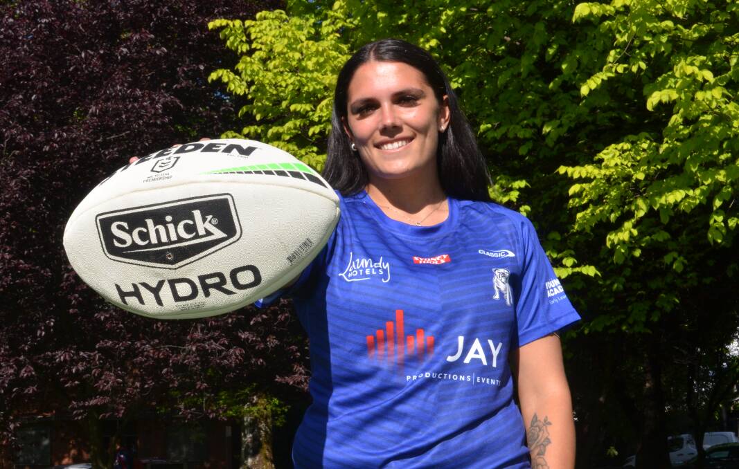 Cheynoah Amone has been selected in the Canterbury-Bankstown Bulldogs' 29-woman squad for the 2023 Harvey Norman NSW Women's Premiership. Picture by Riley Krause. 