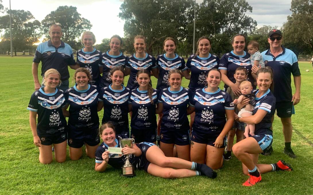 CHAMPIONS: Back (L to R) Steve Pearson, Casey Patton, Caitlin Prestwidge, Bridie McClure, Jes Pearson, Lilly Freeman, Chelsea Amone, Dave Griffiths. Front (L to R) Lilly Martin, Bec Prestwidge, Hailey Prestwidge, Emily Irwin, Saige King, Lexi McKenzie, Bec Ford and Lilly Baker