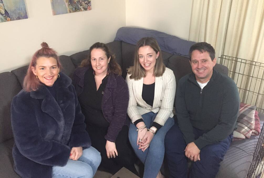 POSTPONED: Peita Mages, Katrina Kittler, Allie Platt and Grant Westcott were all cast in OTC's production of 'Mamma Mia!' prior to the lockdown. Photo: RILEY KRAUSE