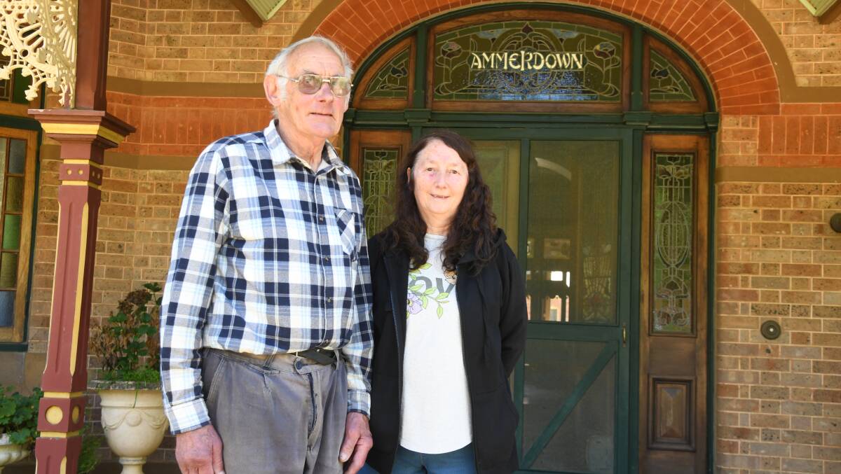 Ian and Viv Vennard outside the Ammerdown Historic Homestead. Picture by Jude Keogh