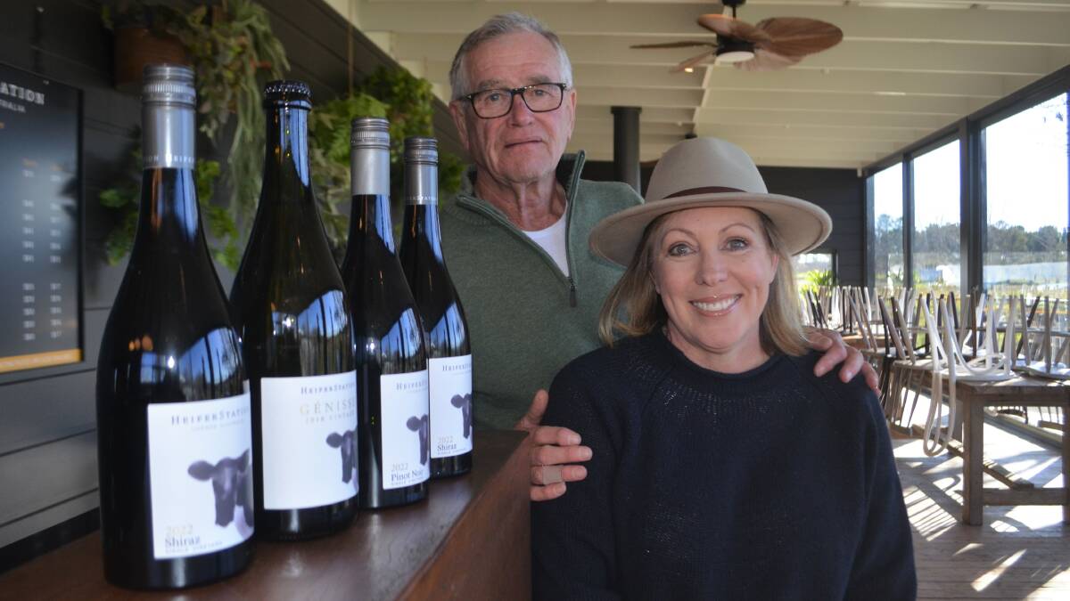 Phillip and Michelle Stivens are set to retire after selling Heifer Station Wines. Picture by Riley Krause