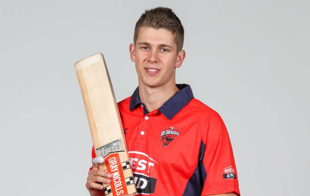 YOUNG GUN: Cowra's Henry Hunt has been carving it up for South Australia in the Sheffield Shied and I think he's due for an Ashes call-up. Photo: SACA