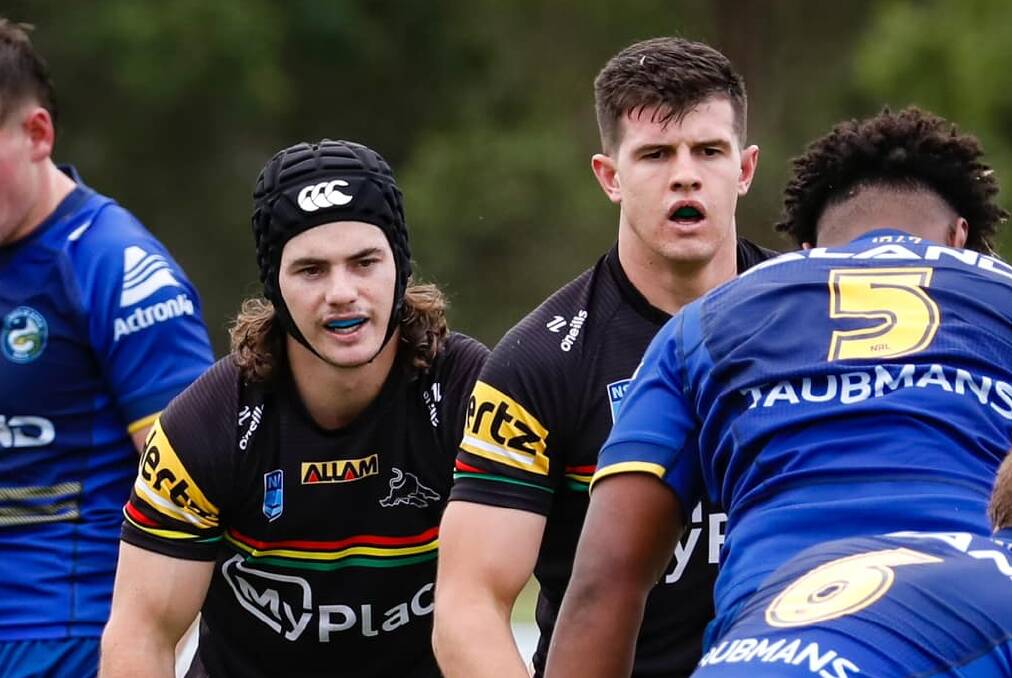 Nick Murphy in action for the Penrith Panthers Jersey Flegg side against the Parramatta Eels. Picture by BKM Photography