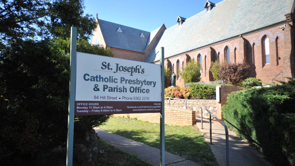 COVID: St Joseph's Catholic Church in Hill Street. Photo: JUDE KEOGH.