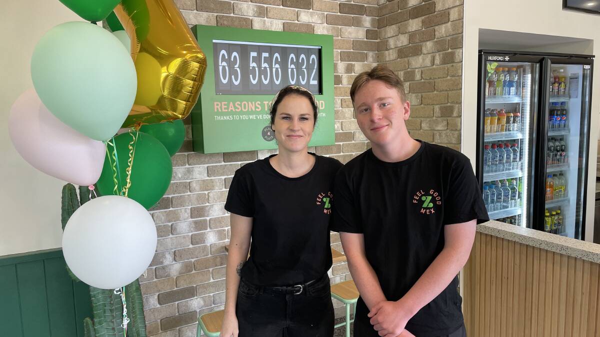 Alexandra Bell and Ben Bouffler were excited to re-open Zambrero in a new location, at the entrance of the Centra Square Shopping Centre.
