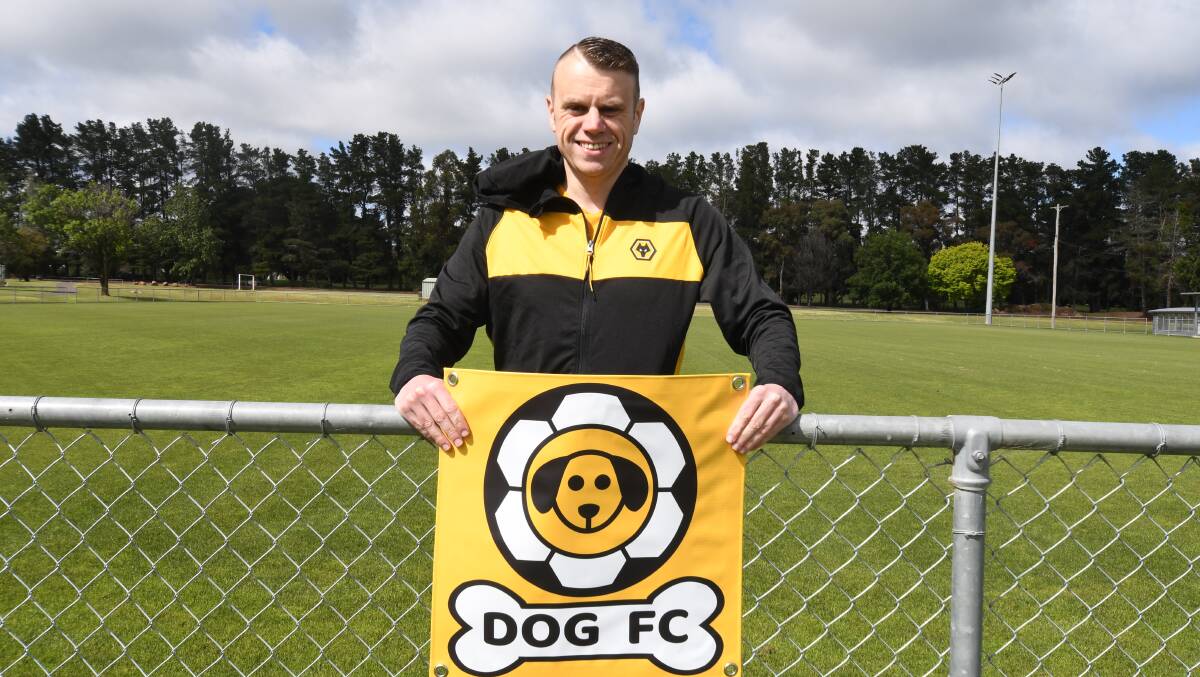 EXCITING TIMES: Michael Lewis has founded soccer club Dog FC to keep players on the pitch and out of retirement. Photo: CARLA FREEDMAN. 