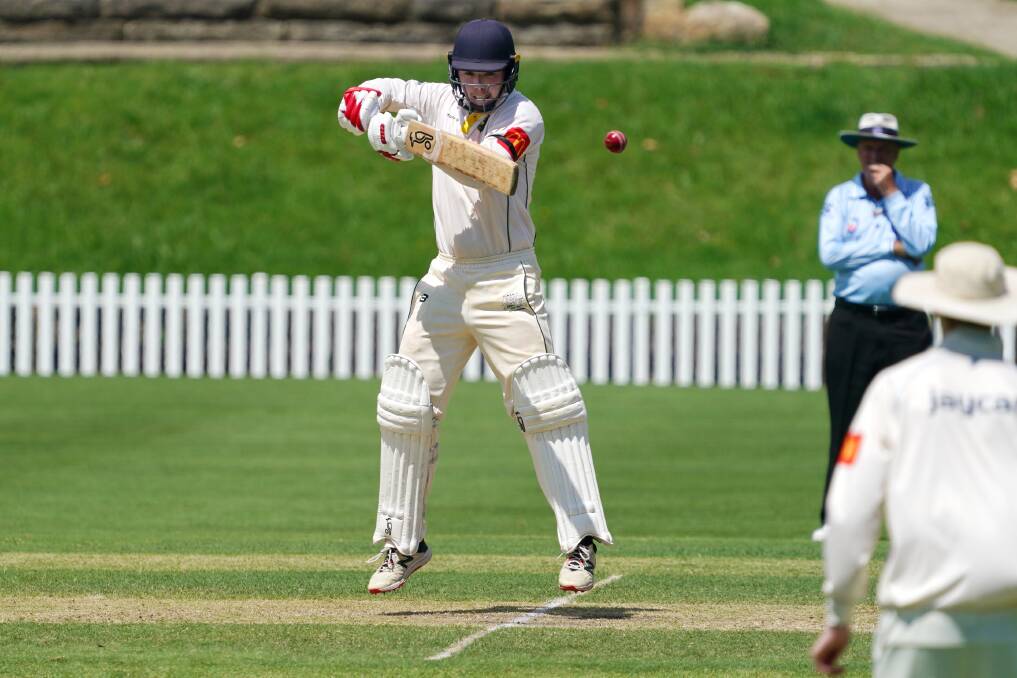 HIGH HOPES: Blake Weymouth put in a player of the round performance for Randwick Petersham in round 14 against Gordon with his 62 not out. Photo: PETER BANNIGAN.