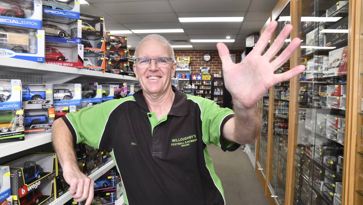 Paul Willoughby is saying goodbye to the retail industry and his hobby shop. Picture by Jude Keogh