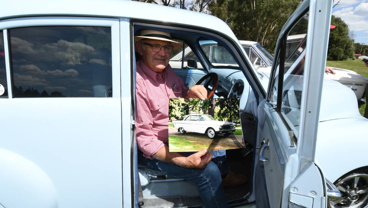 CLASSIC: Greg Harvey from Gnoo Blas Classic Car Club is looking forward to a slightly different event this year with pictures of cars to replace the real thing. Photo: JUDE KEOGH.