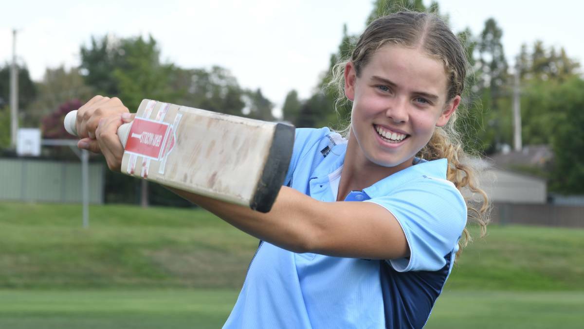 RISING STAR: Phoebe Litchfield named in under 19 ACT/NSW Country and NSW Metropolitan team. Photo: JUDE KEOGH.