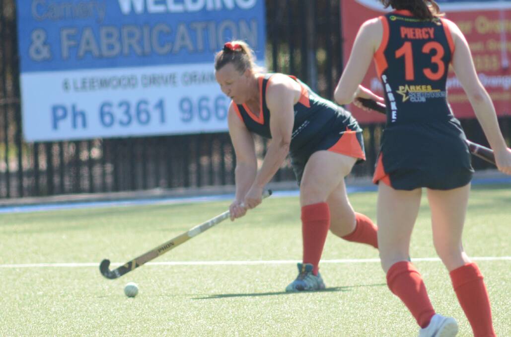 Wendy Rix in action for Parkes against Orange CYMS in their preliminary final victory on September 2. Picture by Riley Krause