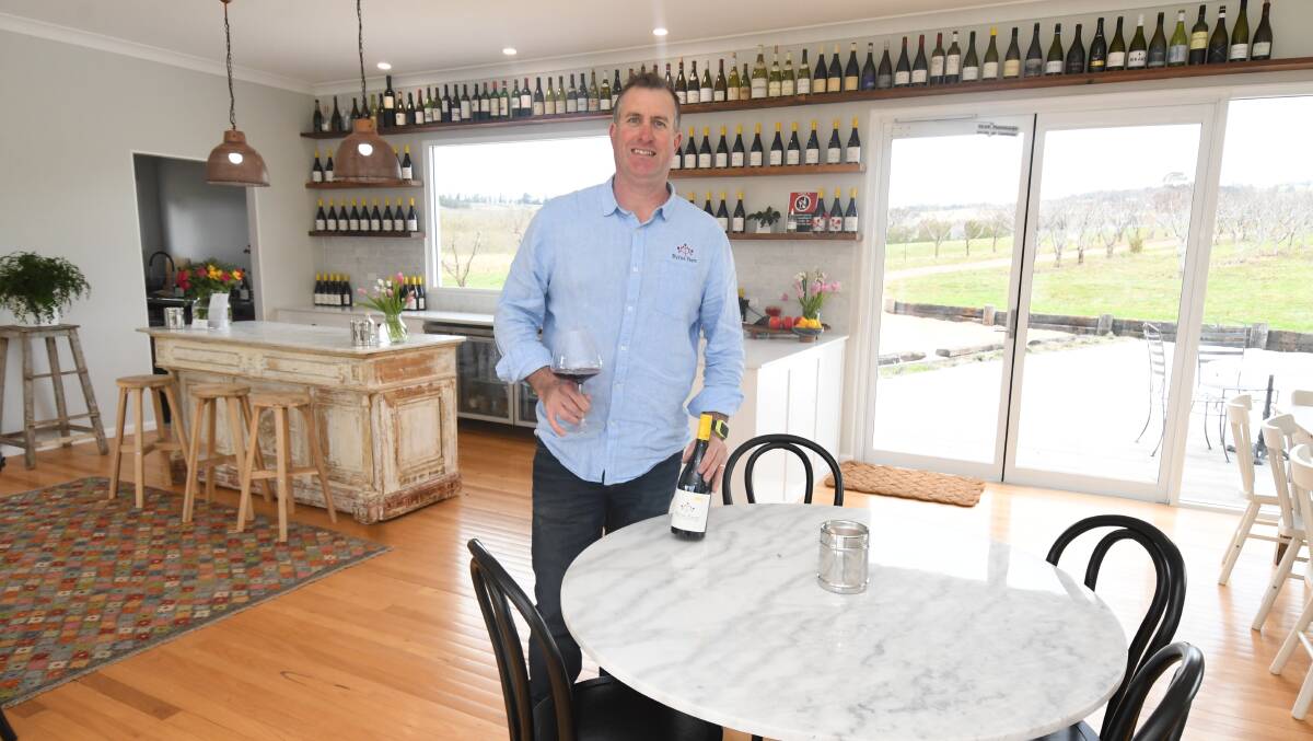 STEPS FORWARD: Jeff Byrne of Byrne Farm winery was excited to open their cellar door. Photo: JUDE KEOGH.