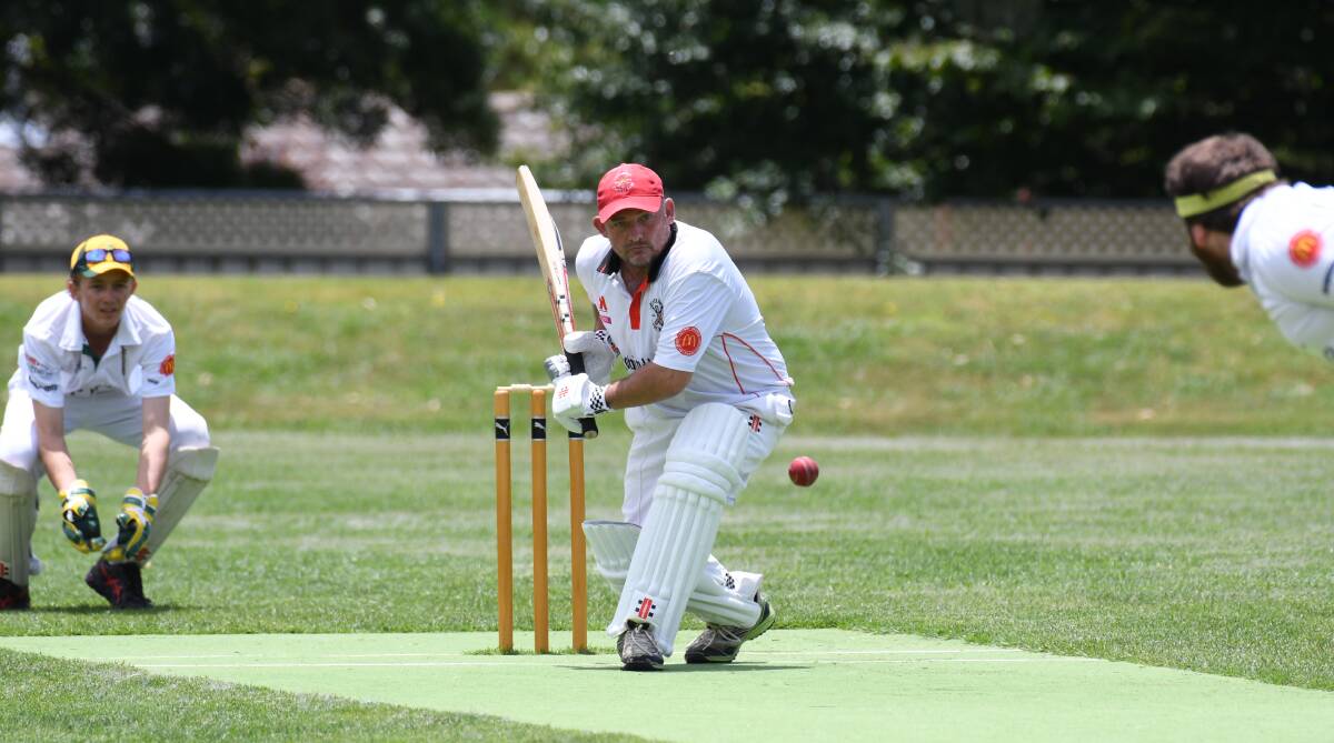 SOLID WIN: Gary Cole was trapped in front for just six runs but it didn't matter as his Centrals second grade team got the victory over CYMS. Photo: JUDE KEOGH. 