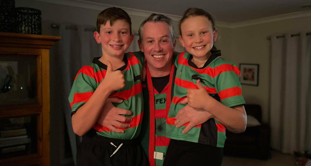 NRL GRAND FINAL: Paddy and Heidi Penberthy-Neil as well as dad Dave Neil will be pulling for the Bunnies this Sunday against the Panthers.