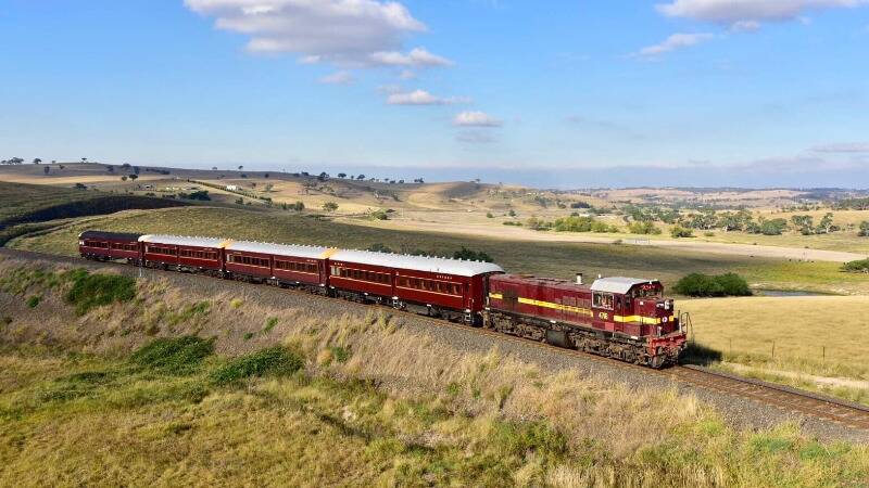 The type of veteran 1960s 47 Class diesel train that will be taking commuters on a historic trip from Orange to Blayney and back again. Picture supplied