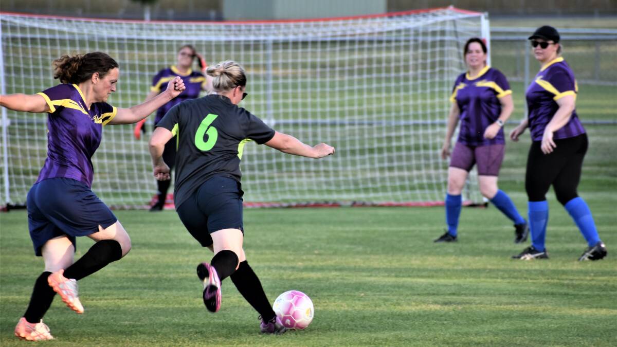 PUSH: The ODFA Summer football season has been a big success with female footballers playing Monday nights.