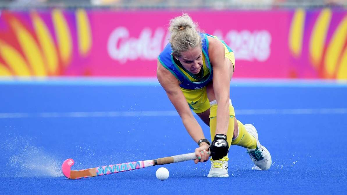 IDEAS: Katrina Powell has her vision set out for the Hockeyroos as she prepares for a permanent stint at the helm of a side that includes Eddie Bone. Photo: AAP/TRACEY NEARMEY