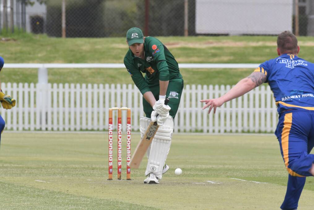WHAT A PARTNERSHIP: Shaun Churchill and Shaun Grenfell (pictured) were magnificent on Saturday as the pair put together a double-century stand. Photo: JUDE KEOGH.