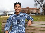 SIGHTS SET UPWARDS: Former James Sheahan High School student Eugene Ramos has loved the past three years in the Royal Australian Air Force. Photo: CARLA FREEDMAN.
