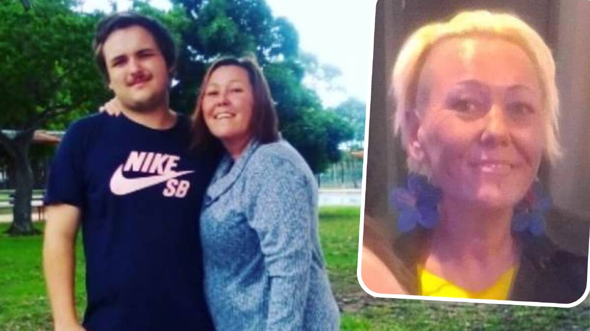 Tyrone Stewart shared a picture of himself and mum Esther Wallace following her disappearance near Orange. Pictures supplied.