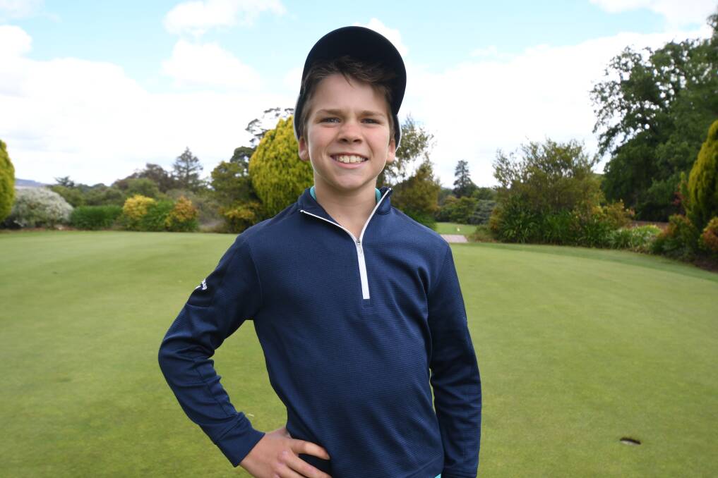 YOUNG STAR: Oliver Crellen was on form during Duntryleague's Steve Conran Junior Tournament over the weekend, taking home victory in the nine hole event. Photo: CARLA FREEDMAN.