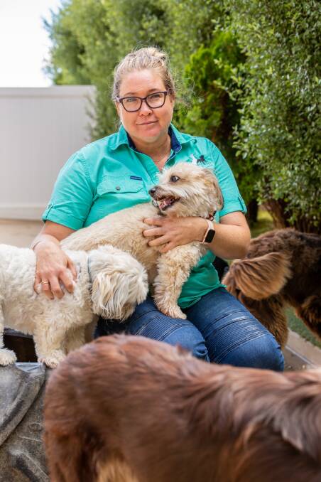 WARNING: Danielle Haase is the owner of Diesel and Blue Doggy Day Care Centre and was recently victim to a credit card scam. Photo: SUPPLIED.