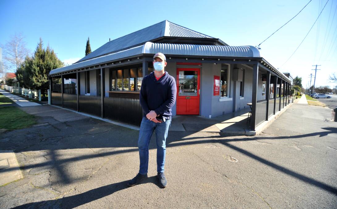 ANNOYED: Jeremy Norris is the owner of the Byng Street Cafe which had to close on Monday after being identified as a venue of concern. Photo: CARLA FREEDMAN.