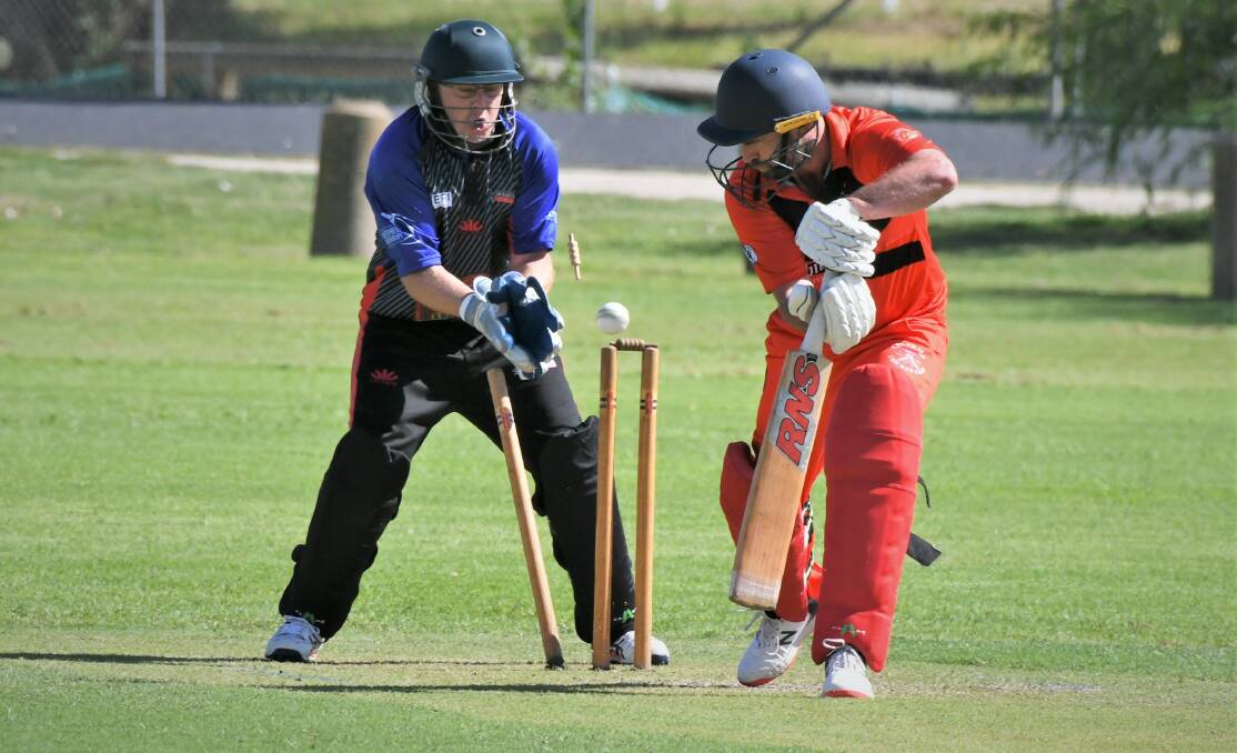 CLEANED UP: Kurt Gander and Centrals couldn't get the job done with the bat against Bathurst City. Photo: CHRIS SEABROOK.