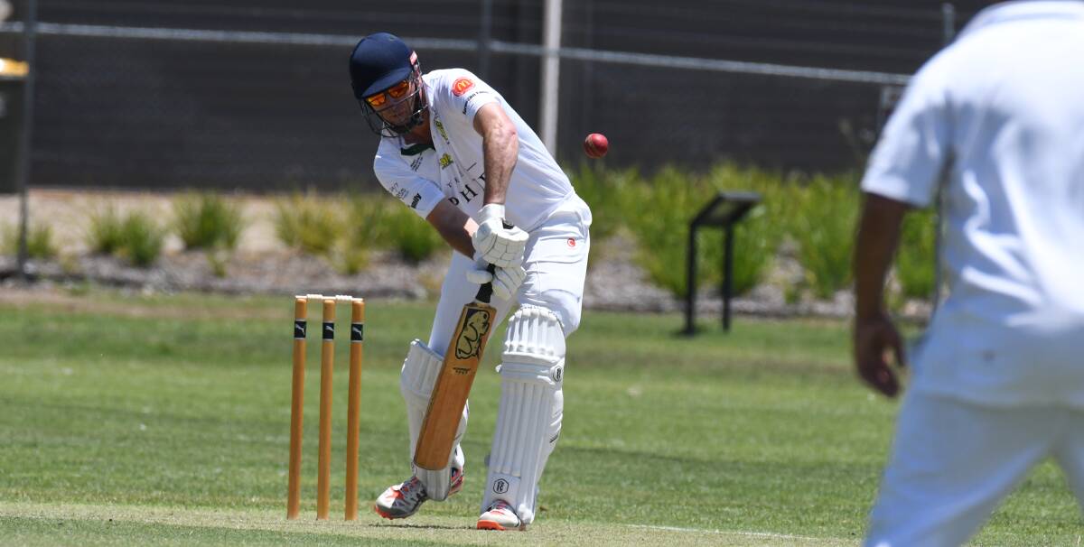 SO CLOSE: John Mulhall didn't get to triple figures, but he did enough to get CYMS a win over Gladstone in the ODCA second grade competition. Photo: JUDE KEOGH. 