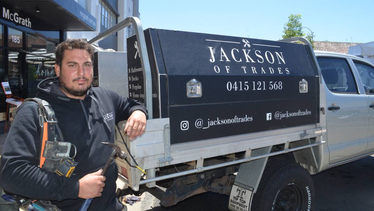 Mark Jackson has been flat out with work since moving to town. Picture by Riley Krause.