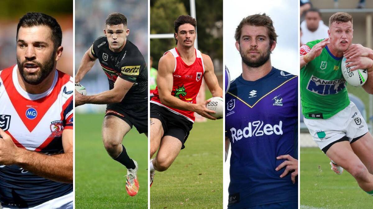 FRONT-RUNNERS: James Tedesco, Nathan Cleary, Cody Ramsey, Christian Welch and Jack Wighton will all be hoping for NRL success this season.