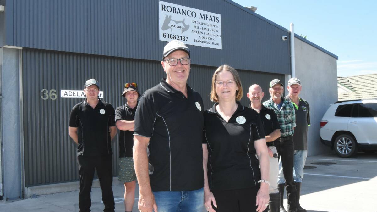 Rob Perkins and wife Marlene were grateful to all the staff they have had during the past 40 years running Robanco Meats. Picture by Mark Logan.