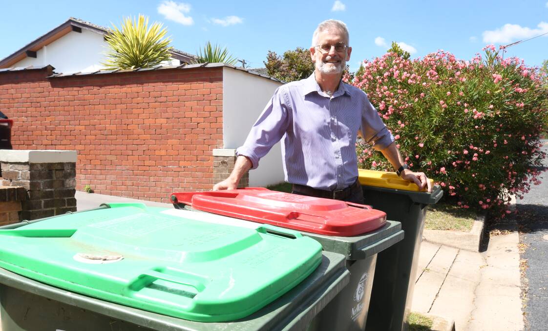 NO TIME TO WASTE: Councillor Stephen Nugent is hoping people take part in the 'Bin Buster Challenge' which will begin later this month. Photo: JUDE KEOGH.