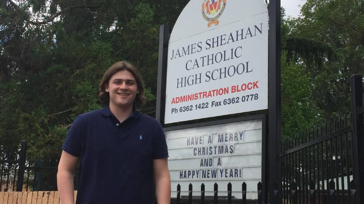PROUD: Joel Blashki graduated from James Sheahan Catholic High School in 2017 and has now been awarded the New Colombo Plan Scholarship.
