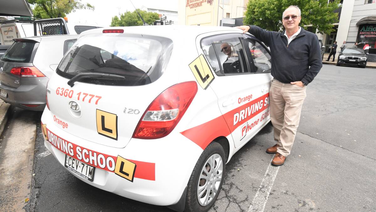 BACKLOG: Graham Kidson of Orange Driving School has seen first hand the eagerness shown by people wanting to get their driver's license. Photo: JUDE KEOGH.