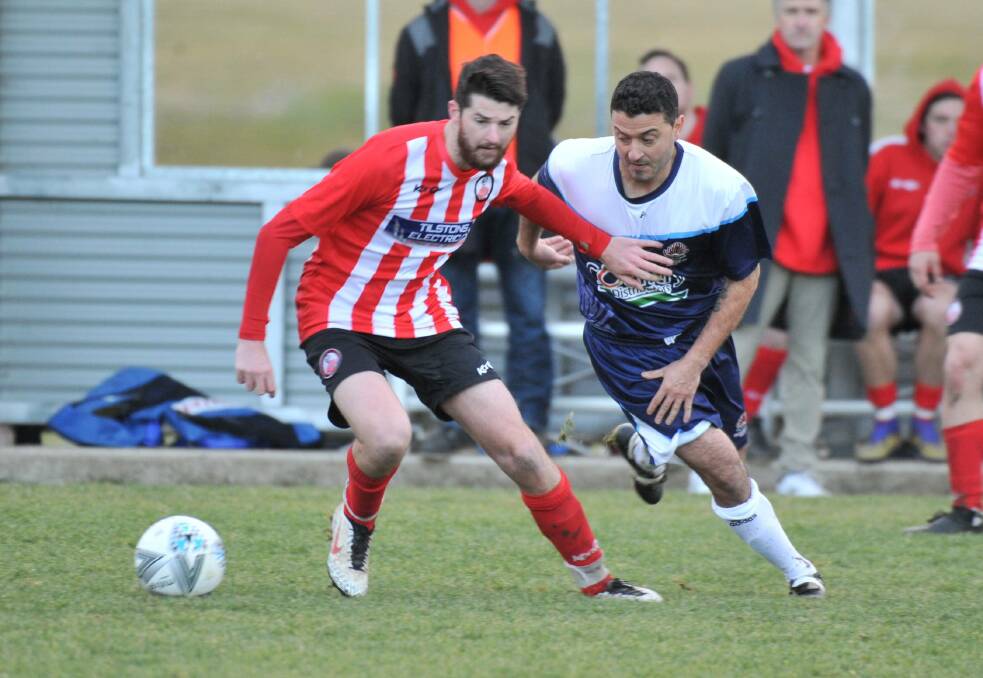 DERBY DAY: Waratahs FC took out Barstoneworth FC 3-2 in a Western Premier League derby last season and their rivalry will be renewed in the opening round of this year's competition. Photo: JUDE KEOGH.